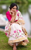MG 599 Linen With Gold Jari Online Border Printed Saree Wholesale